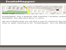 Tablet Screenshot of instamapper.com
